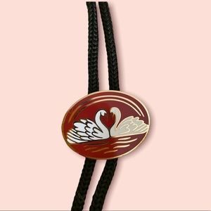 Marisol Ortega Red Swan Bolo Tie (new)